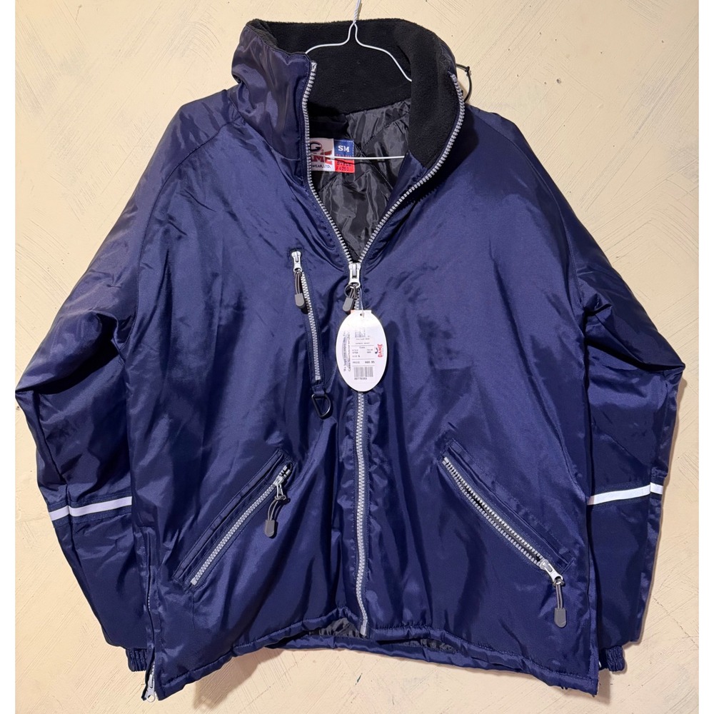 Game Sportswear 4750 Navy Blue Three Season Jacket Reflective Workwear Mens SM